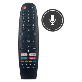 Beyution Voice Remote Control Fit for Caixun Smart TV 32 inch LED TV EC32V2HA,Also Compatible with BLAUPUNKT TV、Estar TV、SANSUI TV Remote Control with The Same Appearance