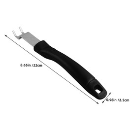 Gatuida 4pcs Stainless Steel BBQ Grate Lifter Tool Grilling Accessory for Outdoor Cooking Comfortable Grip Prevents Food from Falling for Barbecues and Picnics