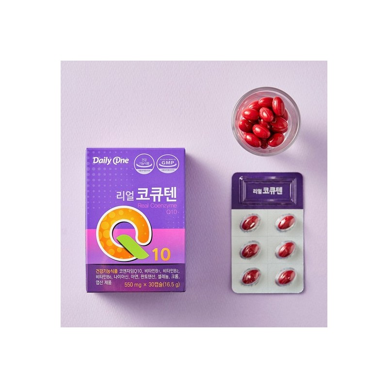 Daily One Real CoQ10 550mg x 30 Capsules 1 Bottle