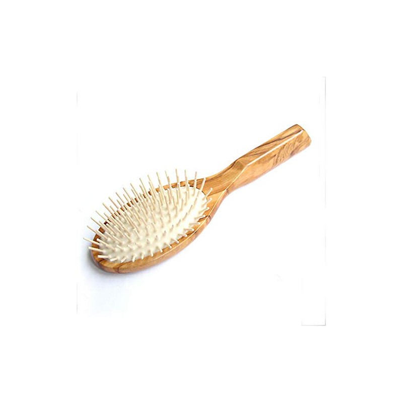 Redecker Wood Pin Brush, Oval L Size (Olivewood)