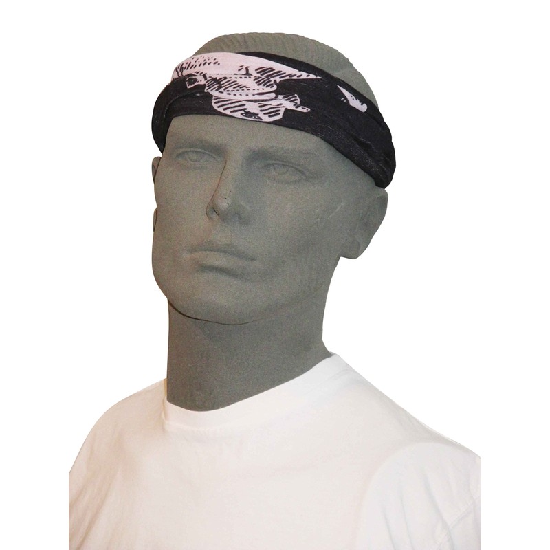 Headloop Microfibre Multifunctional Scarf SKULL AND CROSSBONES Snood Neck Headscarf