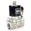 BACOENG 1/2" DC12V NPT Stainless Steel Normally Closed Electric Solenoid