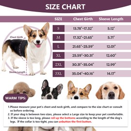 IDOMIK Dog Recovery Sleeve, Dog Surgery Recovery Suit Front Leg, Comfy Dog Joint Leg Sleeves After Surgery, Dog Elbow Braces Protector for Leg Injuries & Joint Pain,Dog Cone Collar Alternatives,Purple