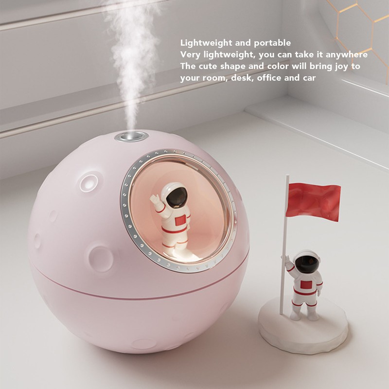Space Capsule Humidifier 2 Gears Adjustable 300ml Quiet Cute Astronaut