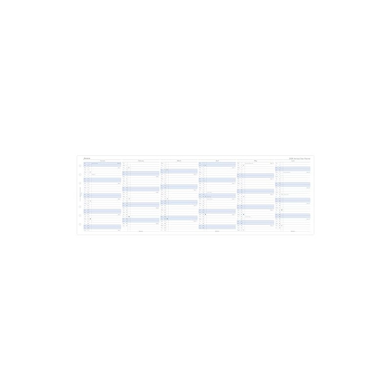 Filofax Personal Vertical Year Planner 2028-28-68402