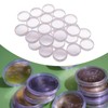 Luwecf 100 Pieces Coin Capsules 20 mm Coin Holders,Sturdy Organizer,Protector