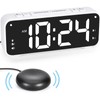 6.5 Inch Led Digital Vibrating Alarm Clock, 1 Count Usb