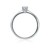 Tresor 1934 Women’s Solitaire Ring, Sterling Silver, Zirconia, White, Brilliant