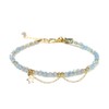 Morchic Pulsera de cuentas facetadas de 3 mm para mujer,
