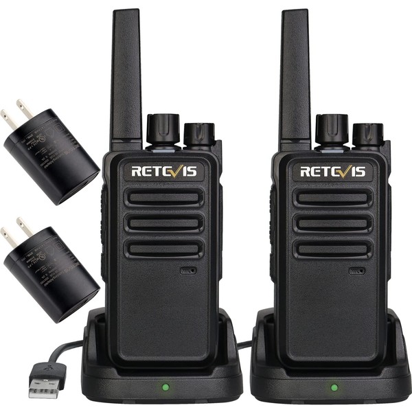 Retevis RT68 Walkie Talkies Rechargeable,Portable FRS Two-Way Radios for Adults,Heavy