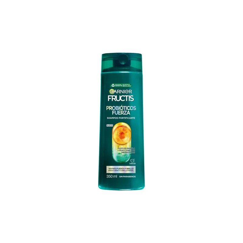 Shampoo Garnier Fructis Probióticos Fuerza 350 ml