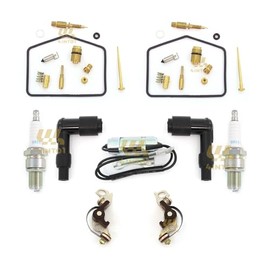 Tune Up Kit - Fits Honda CB360 CB360G CB360T Twins - Carb Kit Spark Plugs Points Condensers caps