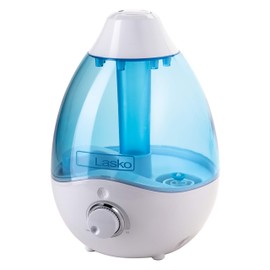 Lasko 0.74 Gallon Cool Mist Ultrasonic Humidifier, 60-Hour Runt Time on Low, Covers 300 Sq. Ft., Essential Oil Tray, Filter Free for Bedrooms, Offices, Home, UH200
