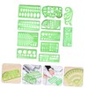 DOITOOL 11pcs Geometric Drawing Template Set Plastic Ruler Stencils for