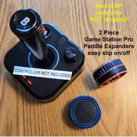 Innovative 3D Solutions LLC Atari Game Station Pro - Full size Paddle Expander 2 Wheel set (1 each Red+Blue)