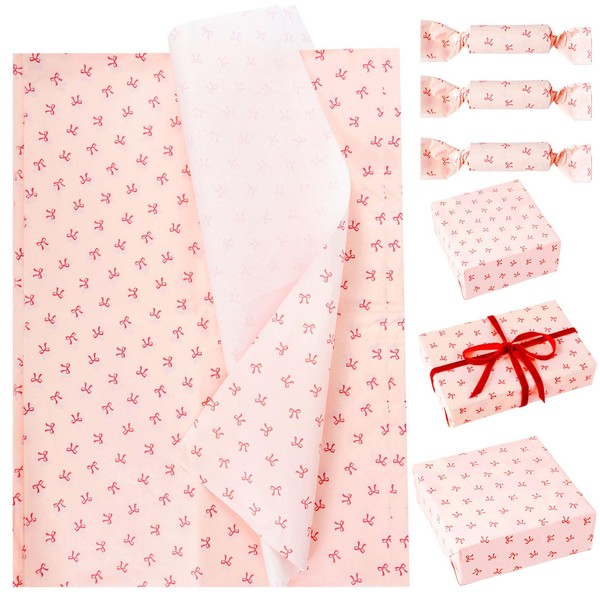 Pack of 20 Tissue Paper with Bow Tie, Tissue Paper