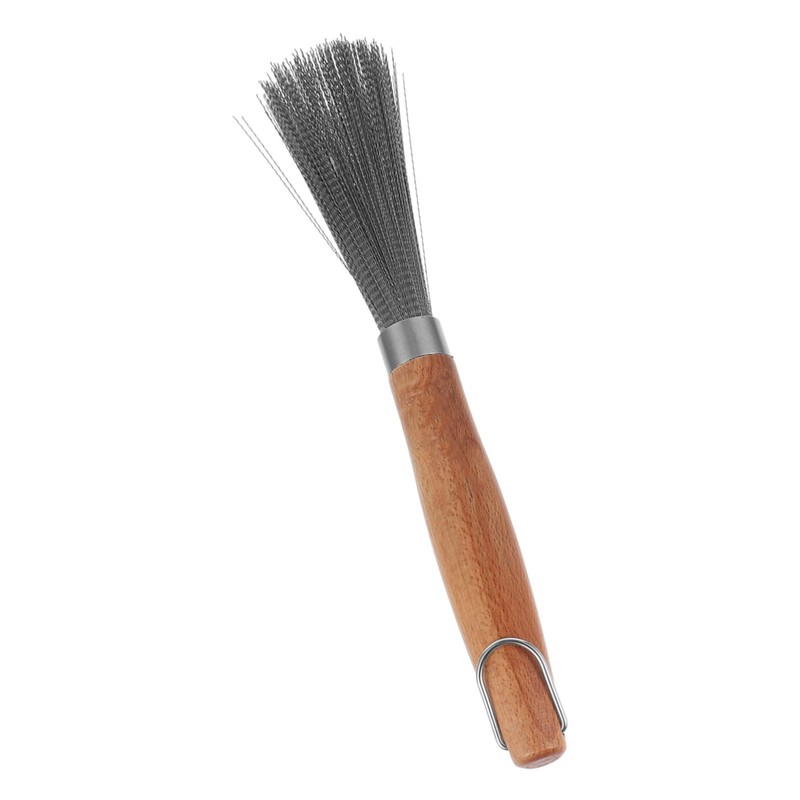 Kisangel 2pcs Cookware Washing Brush Stainless Steel Scrub Brush Pot