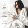 Good Sleep Bedding 100% Cotton Throw Blanket, Waffle Weave, Super