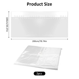 VOSSOT 2 Stück Vakuumbeutel für Matratzen,220x100cm Groß Vakuum Aufbewahrungsbeutel,Vakuumbeutel Matratze,Groß Wasserdicht Vakuum Kleiderbeutel,Vakuum-Matratzentasche zum Umzug für Matratzen Kleidung