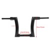 Cequent Unbranded 12'' Rise Ape Hanger 2" Handlebars Black For