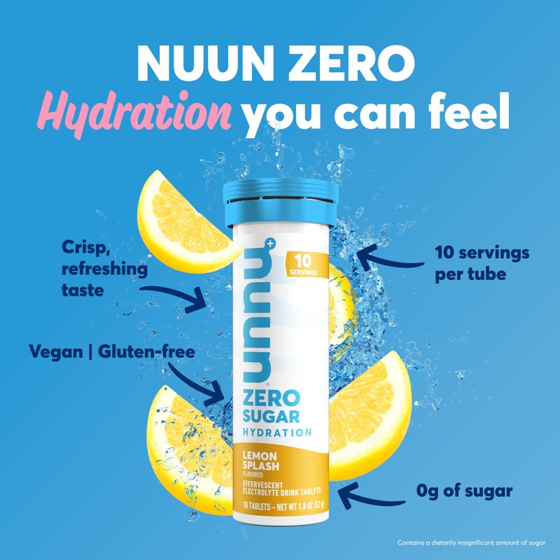 Nuun Zero Sugar Hydration Electrolyte Tablets - Sodium, Potassium, Chloride,