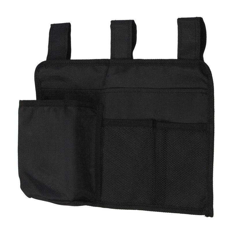 Bedside Storage Bag Nylon Bed Rail Hanging Organizer Pocket for