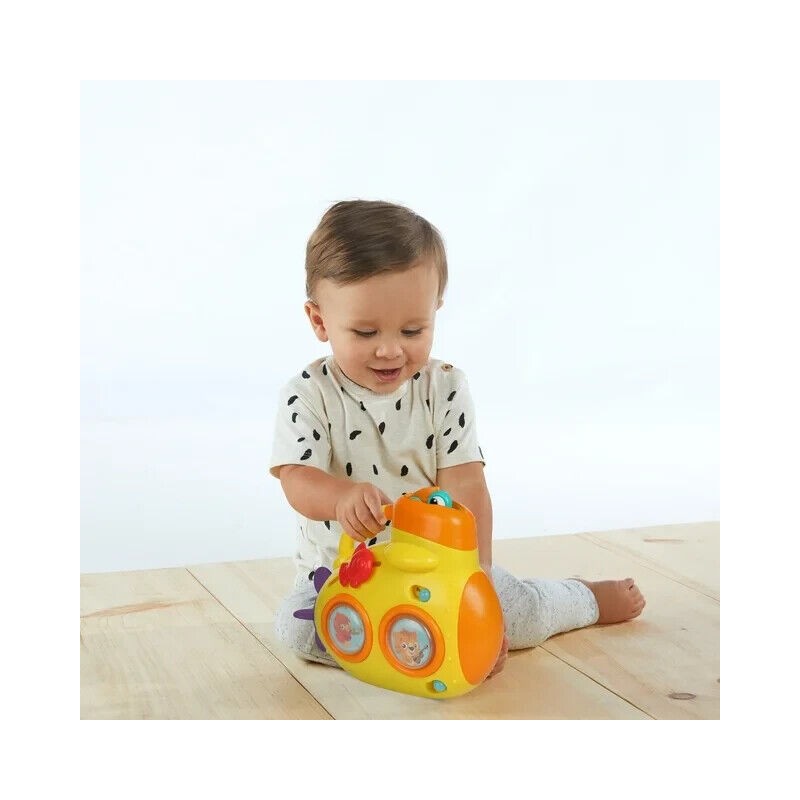 BABY EINSTEIN DISCOVERY SUBMARINE MUSICAL ACTIVITY TOY W/LIGHTS, YELLOW *NEW