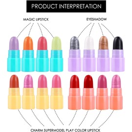 Kit de lápiz labial pequeño, juego de lápiz labial de viaje - Colores de labios con brillo mate Colores de labios 16 piezas - Juego de viaje portátil para lápiz labial, paquetes de lápiz labial para