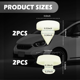 YGDMD 4PCS Brake Switch Stopper,Sturdy Elastic Brake Pedal Stop Pad OEM#46904-SM4-300,46505-SA5-000,Car Accessories Brakes Light Switch Stopper Compatible with Acura Honda