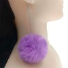 Pom Pom Dangle Earrings Statement Ball Drop Earrings for Women