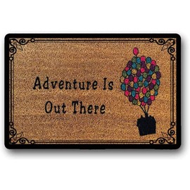 Ffgjhynghyswda Up! Doormat Hello Welcome Doormat Cute Doormat House Balloons Housewarming Gift 23x15