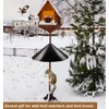 Garbuildman Squirrel Baffle for Bird Feeder Pole, Outside Pole Mount