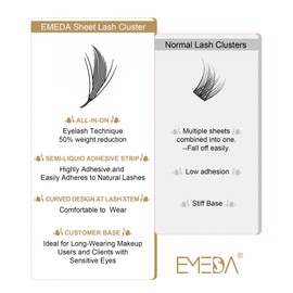 Spire Lashes Pyramid Spike Eyelash - Premade Lash Extension Fans Manga Anime Style Eyelash Extensions Comic Pre-made Eye Lash Fans Feather Lightweight by EMEDA (Feather D Curl MIX9-15mm)