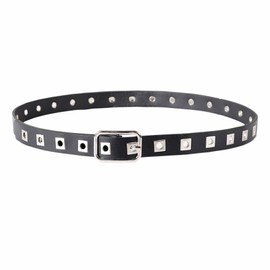 MILAKOO Punk Leather Waist Belt for Women Vintage Accessories for Hippie Skateboarding Enthusiasts, d