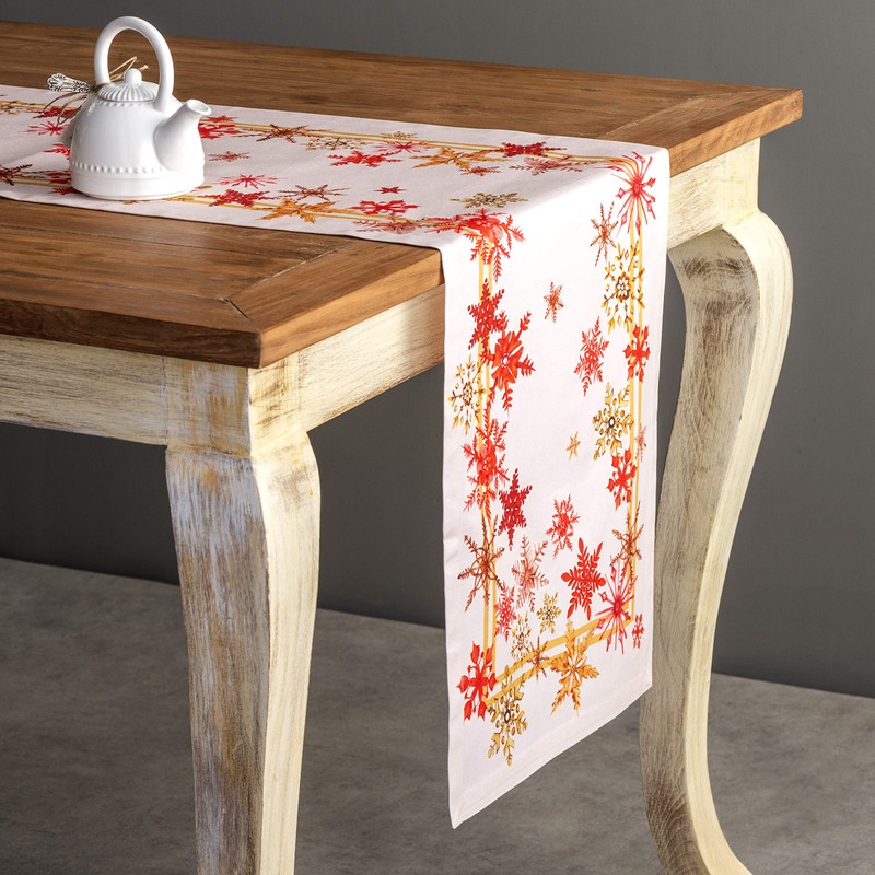 Maison d' Hermine Tablerunners 100% Cotton Decorative Tablerunner Washable Table