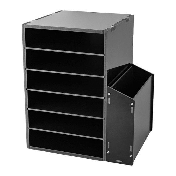 MhdunueSK 6 Compartments Mail Organizer, Mailbox for Classroom, Black Desktop