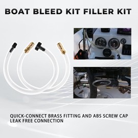 Boat Bleed & Filler Kit for Seastar Hydraulic Steering Systems - Compatible with Inboard/Outboard - Includes Bridge Tube & Oil Filler Hose - Hydraulic Steering Maintenance Kit