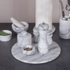 Creative Home Natural Marble Stone Pepper Spice Grinder, 2-3/8" Diam.
