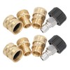 8pcs Pressure Washer Adapter Set Quick Coupler Fittings Metal Quick