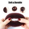 4PCS Hair Bun Donut, Hair Bun Shaper Set for Buns