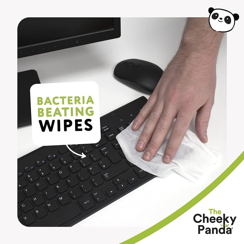 The Cheeky Panda Bamboo Antibacterial Wipes | Pack of 90