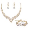 Ever Faith Wedding Bridal Jewellery Sets for Women, Sparkly Rhinestone