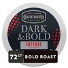 Community Coffee Dark & Bold Intense Blend 72 Count Coffee