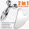 Juego de 2 Piezas Herramientas Faciales - Gua Sha de