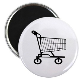 CafePress Shopping Cart Magnets 2.25" Magnet (100 pack)