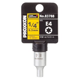 PROXXON No. 83788 E-Type Torx Bit Socket 1/4" E4