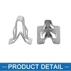 A ABSOPRO Car Mounting Clip Dashboard Trim Clip Metal Silver