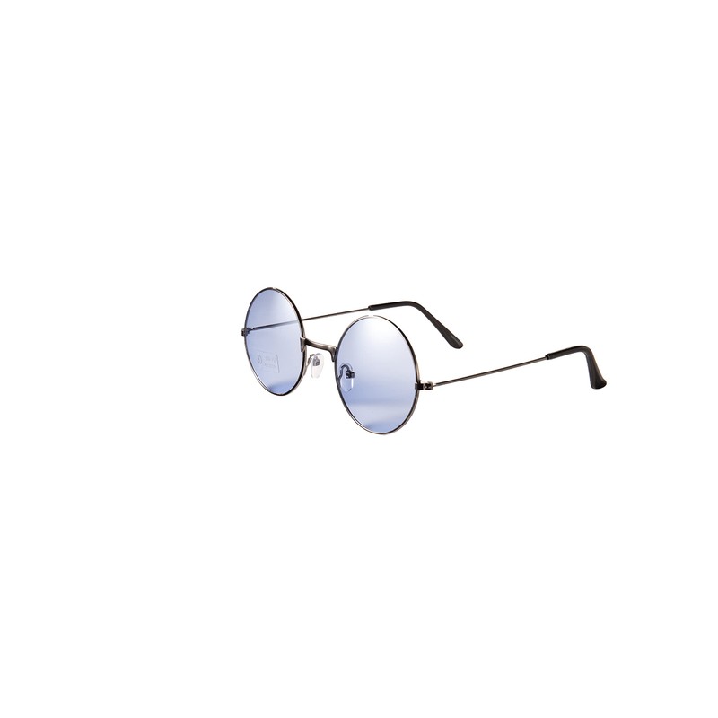 Lennon Style Clear Blue Flat Lens Round Retro Classic Sunglasses