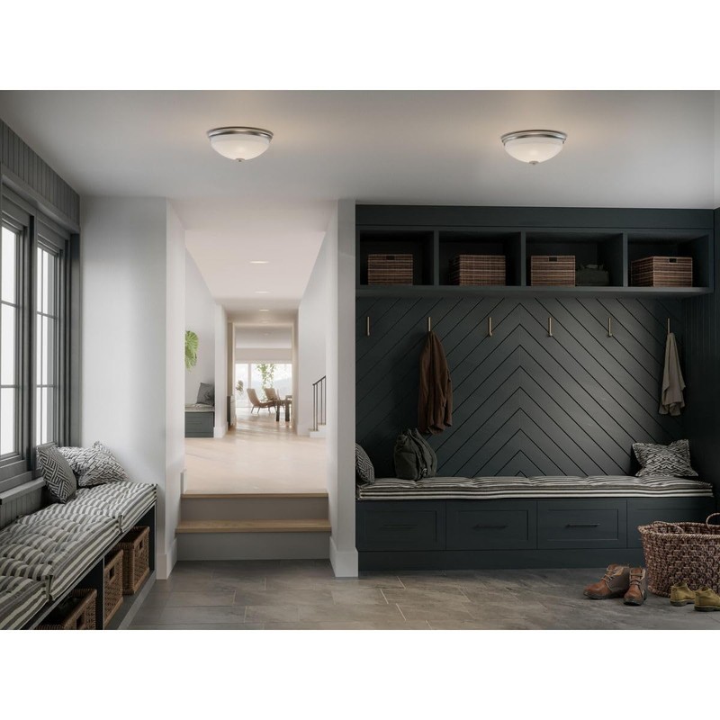 Progress Lighting Replay Collection 2-Light Ceiling Light, Flush Mount Ceiling