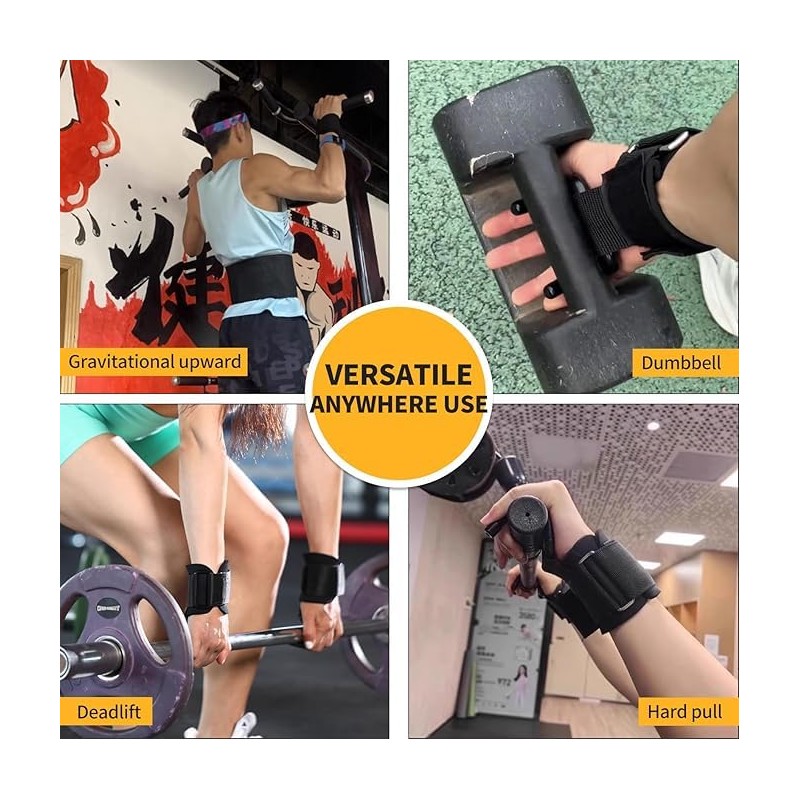 PengLAI Gym Grips – A Pair of Weight lifting Straps